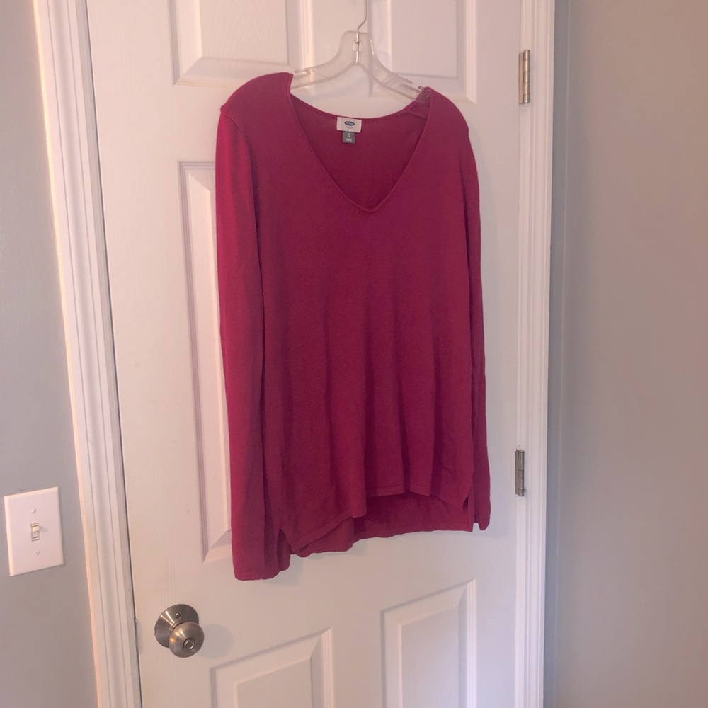 Old Navy Tunic Style Pink Sweater